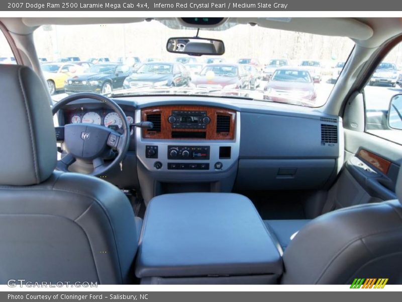 Inferno Red Crystal Pearl / Medium Slate Gray 2007 Dodge Ram 2500 Laramie Mega Cab 4x4
