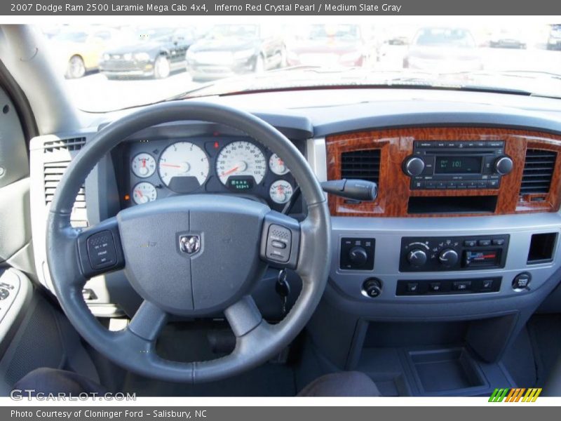 Inferno Red Crystal Pearl / Medium Slate Gray 2007 Dodge Ram 2500 Laramie Mega Cab 4x4