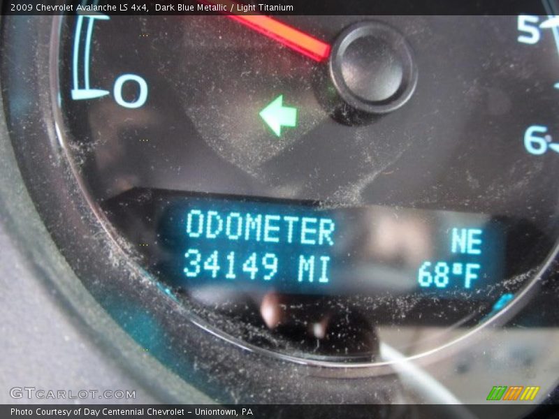 Dark Blue Metallic / Light Titanium 2009 Chevrolet Avalanche LS 4x4