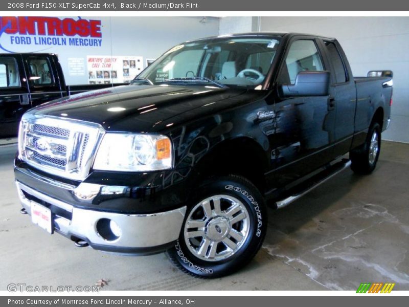 Black / Medium/Dark Flint 2008 Ford F150 XLT SuperCab 4x4