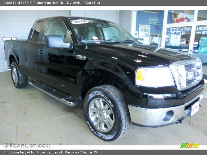 Black / Medium/Dark Flint 2008 Ford F150 XLT SuperCab 4x4