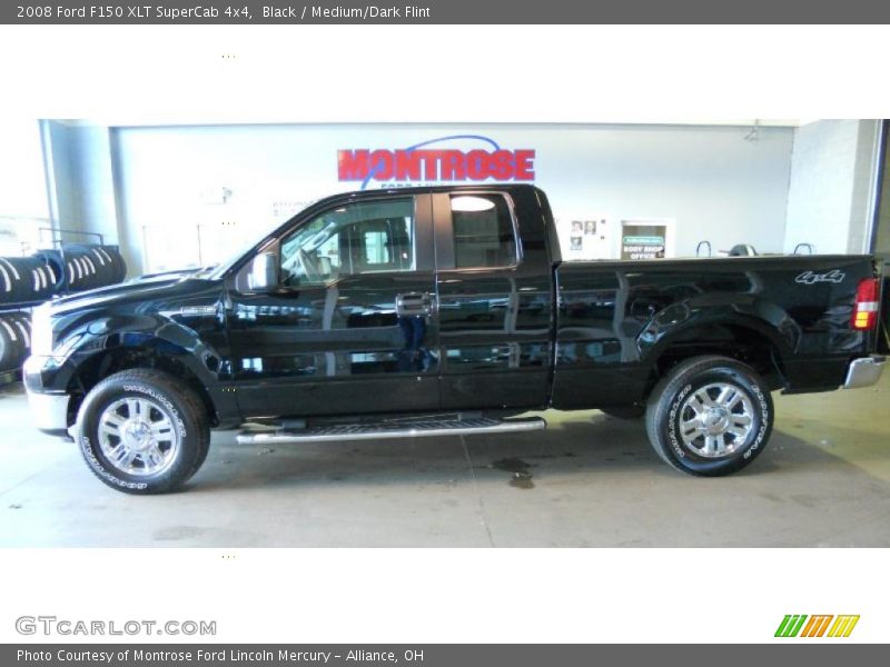 Black / Medium/Dark Flint 2008 Ford F150 XLT SuperCab 4x4