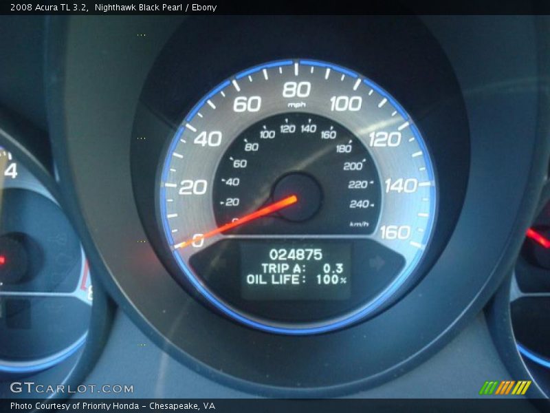 Nighthawk Black Pearl / Ebony 2008 Acura TL 3.2