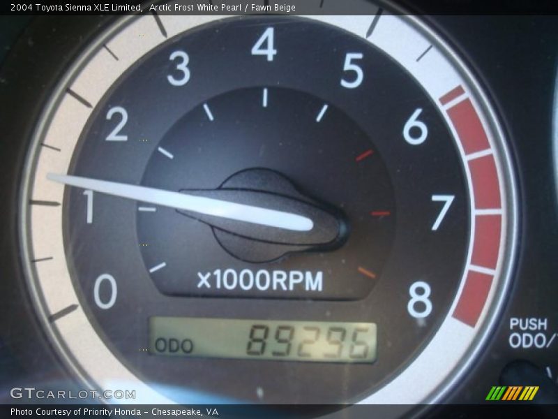 Arctic Frost White Pearl / Fawn Beige 2004 Toyota Sienna XLE Limited