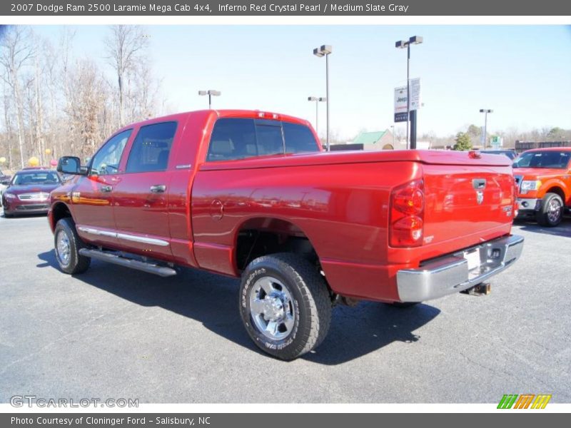  2007 Ram 2500 Laramie Mega Cab 4x4 Inferno Red Crystal Pearl