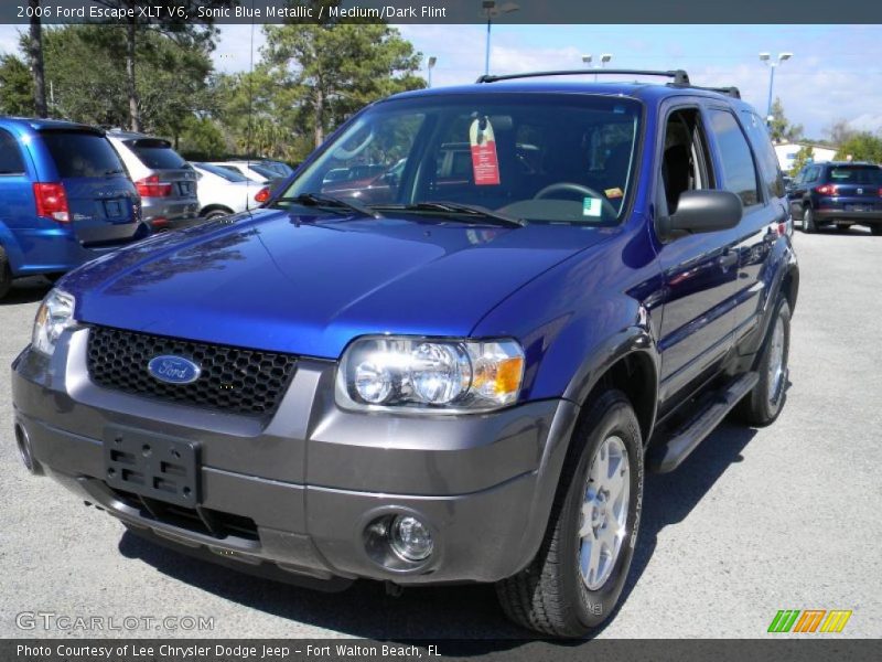 Sonic Blue Metallic / Medium/Dark Flint 2006 Ford Escape XLT V6