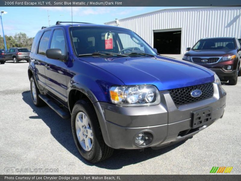 Sonic Blue Metallic / Medium/Dark Flint 2006 Ford Escape XLT V6