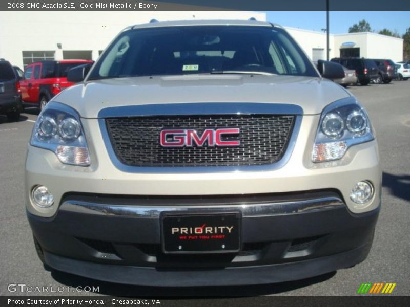 Gold Mist Metallic / Ebony 2008 GMC Acadia SLE