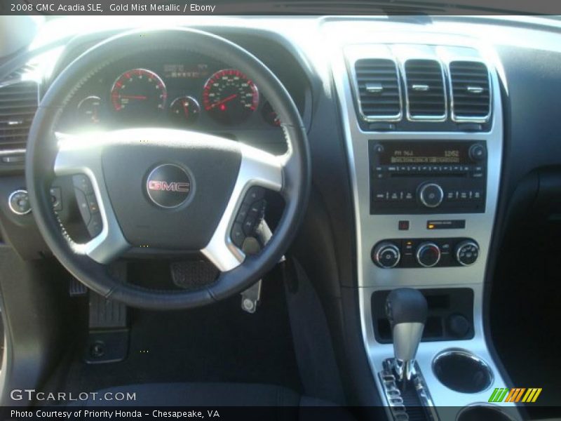 Gold Mist Metallic / Ebony 2008 GMC Acadia SLE