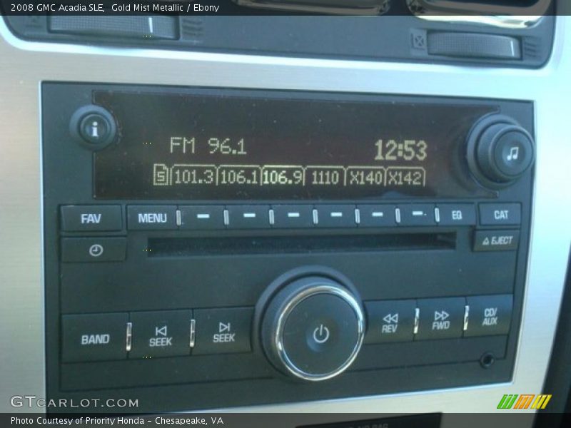 Gold Mist Metallic / Ebony 2008 GMC Acadia SLE