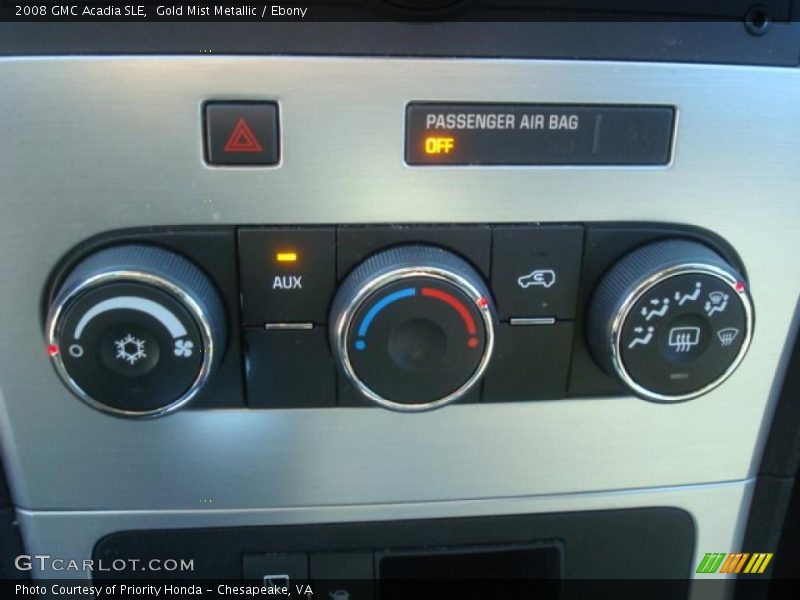 Gold Mist Metallic / Ebony 2008 GMC Acadia SLE