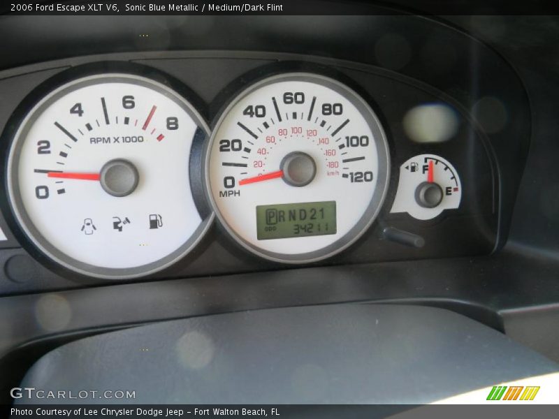 Sonic Blue Metallic / Medium/Dark Flint 2006 Ford Escape XLT V6