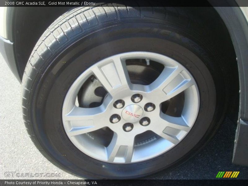 Gold Mist Metallic / Ebony 2008 GMC Acadia SLE