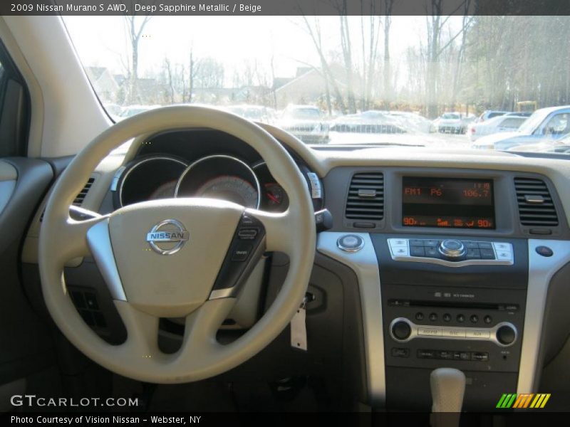 Deep Sapphire Metallic / Beige 2009 Nissan Murano S AWD