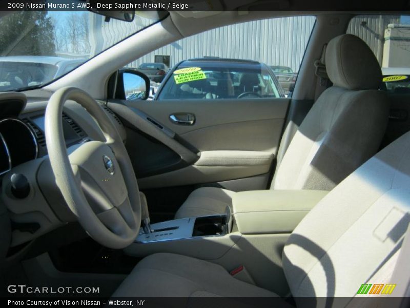 Deep Sapphire Metallic / Beige 2009 Nissan Murano S AWD