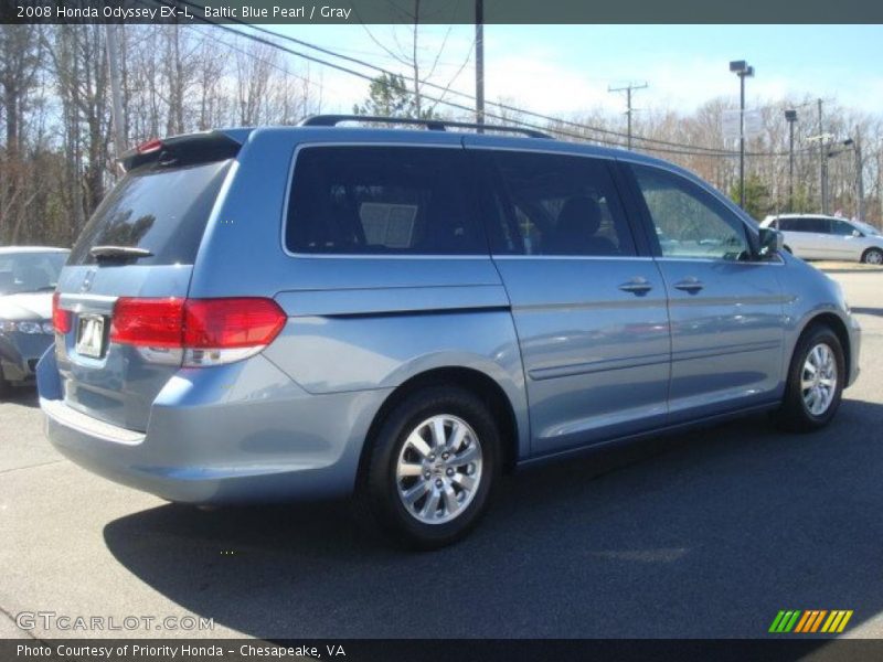 Baltic Blue Pearl / Gray 2008 Honda Odyssey EX-L