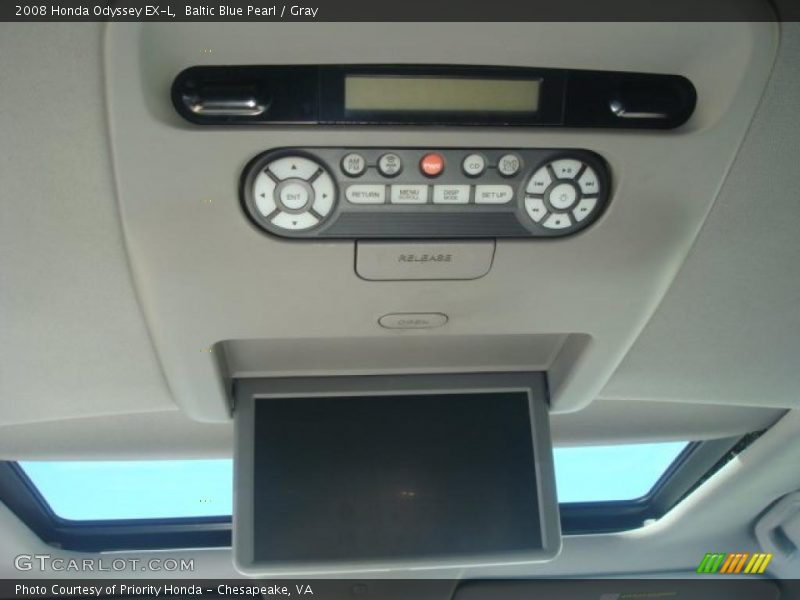 Baltic Blue Pearl / Gray 2008 Honda Odyssey EX-L