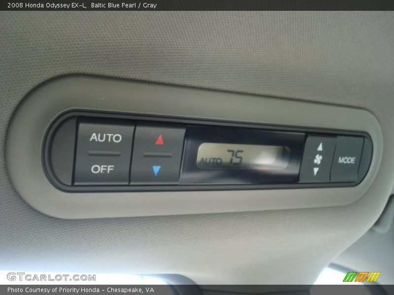Baltic Blue Pearl / Gray 2008 Honda Odyssey EX-L