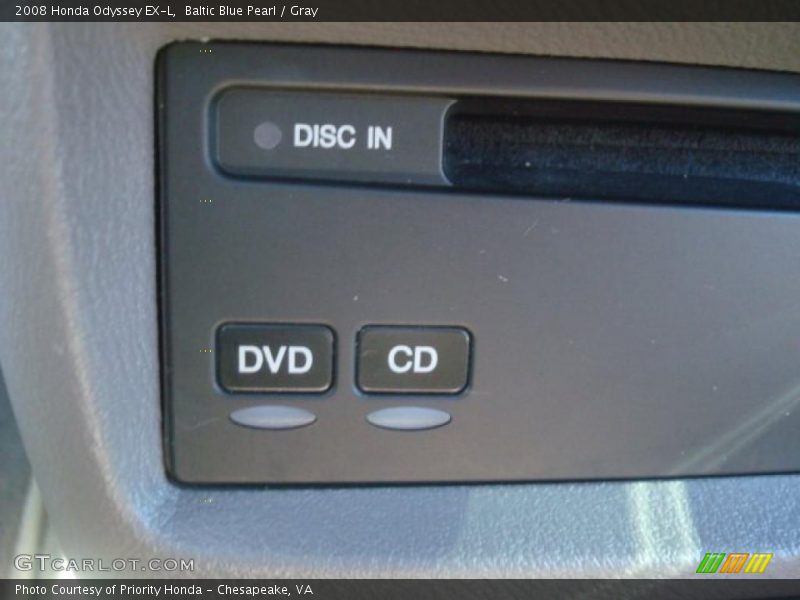 Baltic Blue Pearl / Gray 2008 Honda Odyssey EX-L