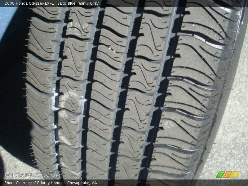 Baltic Blue Pearl / Gray 2008 Honda Odyssey EX-L