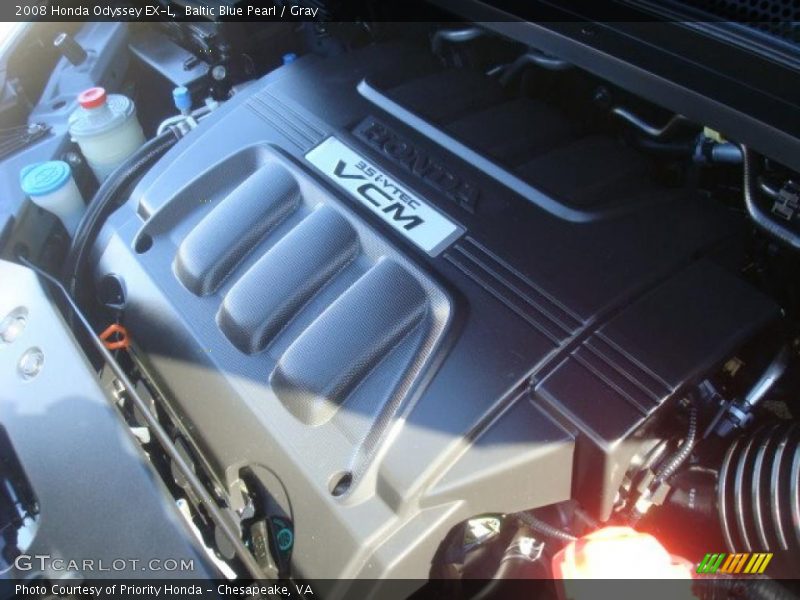 Baltic Blue Pearl / Gray 2008 Honda Odyssey EX-L