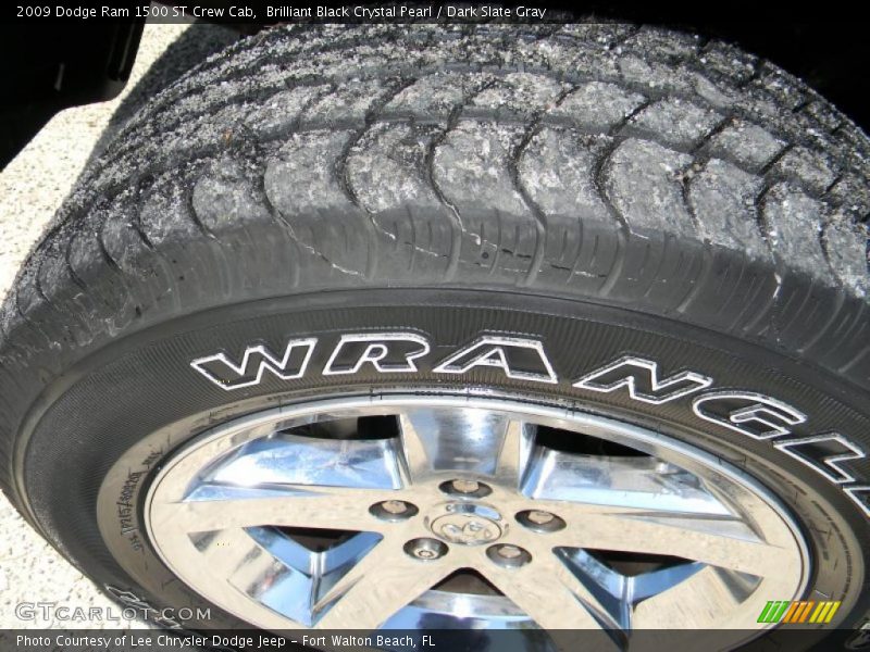Brilliant Black Crystal Pearl / Dark Slate Gray 2009 Dodge Ram 1500 ST Crew Cab