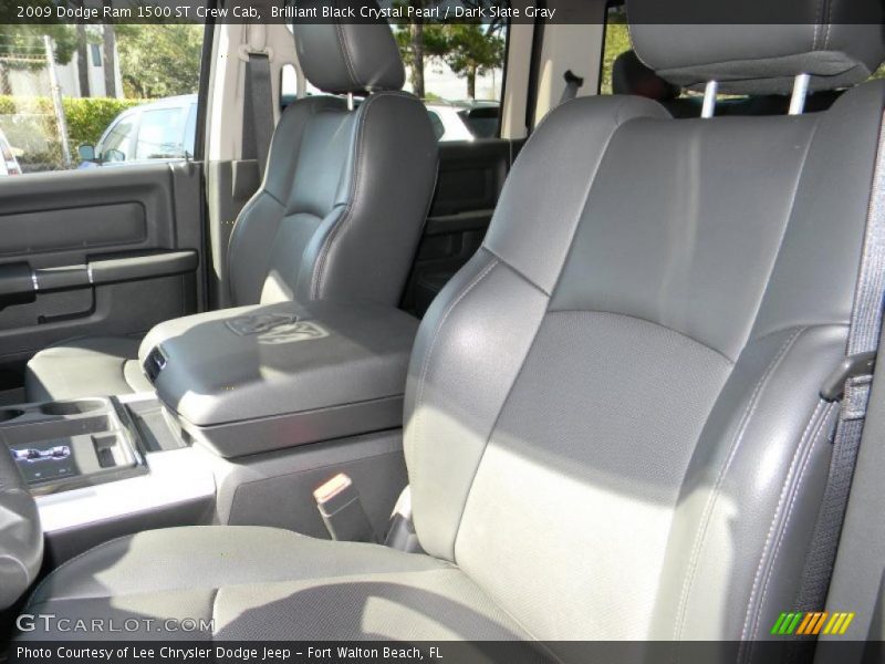 Brilliant Black Crystal Pearl / Dark Slate Gray 2009 Dodge Ram 1500 ST Crew Cab