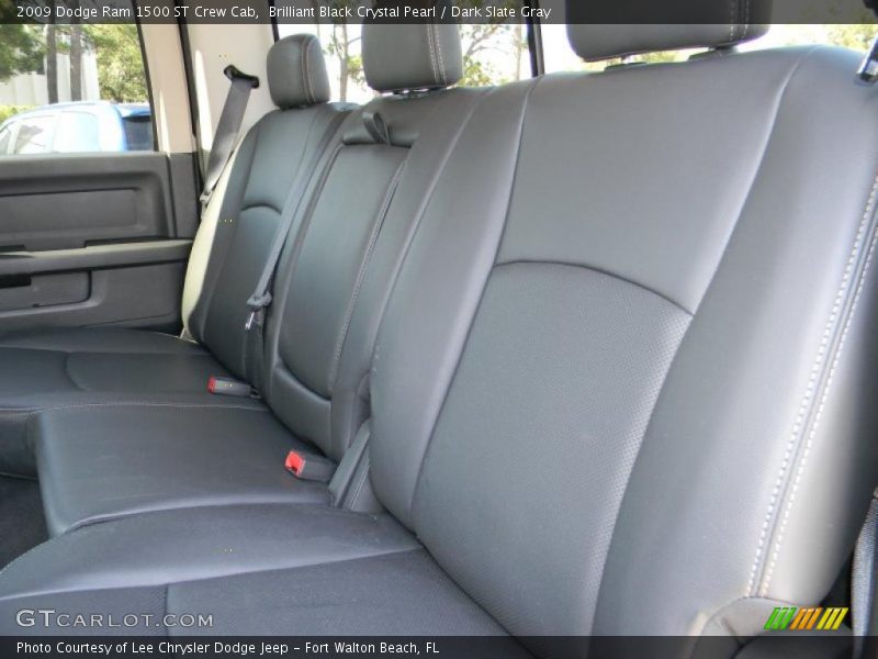 Brilliant Black Crystal Pearl / Dark Slate Gray 2009 Dodge Ram 1500 ST Crew Cab