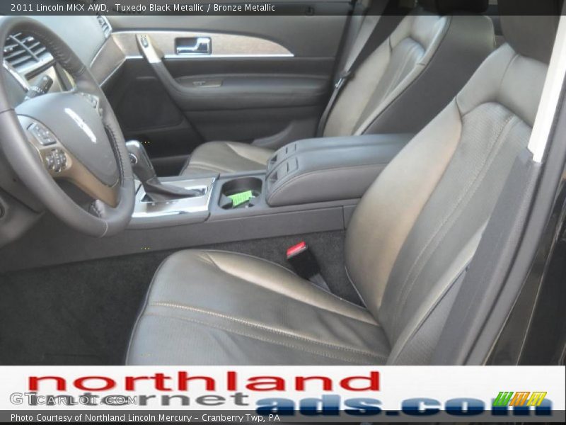 Tuxedo Black Metallic / Bronze Metallic 2011 Lincoln MKX AWD