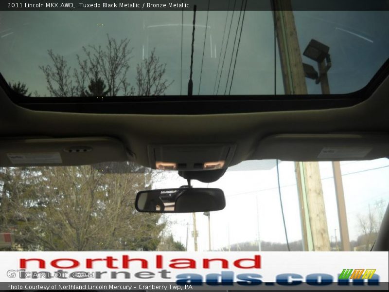 Tuxedo Black Metallic / Bronze Metallic 2011 Lincoln MKX AWD