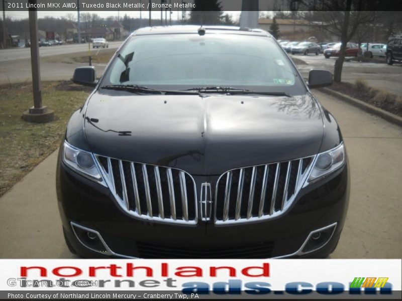 Tuxedo Black Metallic / Bronze Metallic 2011 Lincoln MKX AWD