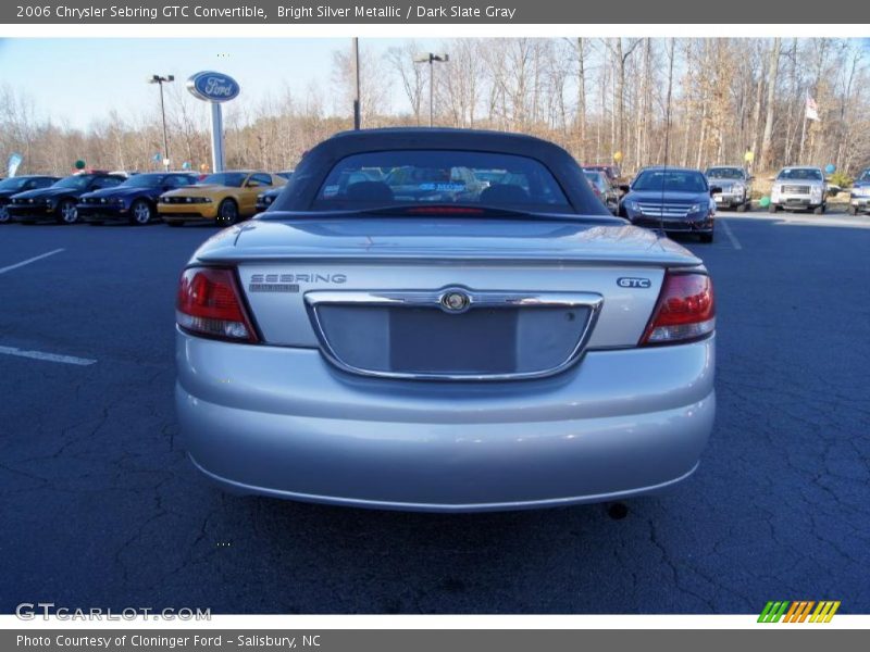 Bright Silver Metallic / Dark Slate Gray 2006 Chrysler Sebring GTC Convertible