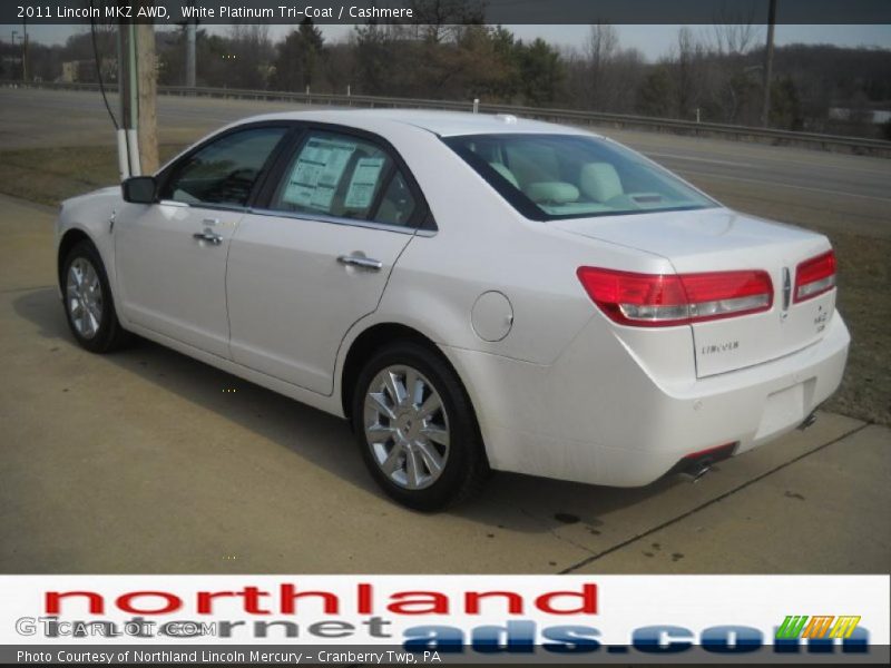 White Platinum Tri-Coat / Cashmere 2011 Lincoln MKZ AWD