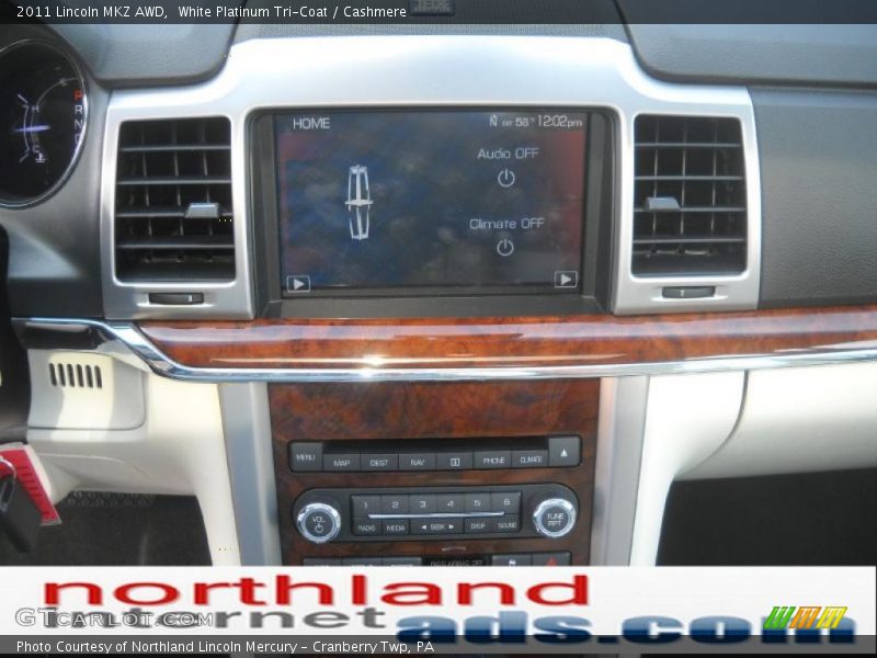 White Platinum Tri-Coat / Cashmere 2011 Lincoln MKZ AWD