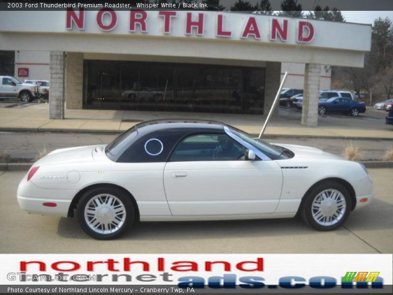 Whisper White / Black Ink 2003 Ford Thunderbird Premium Roadster