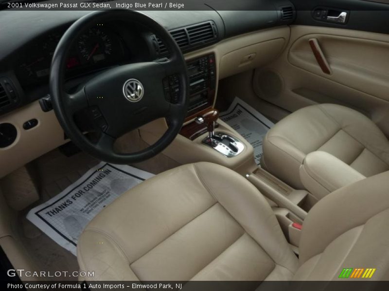 Indigo Blue Pearl / Beige 2001 Volkswagen Passat GLX Sedan