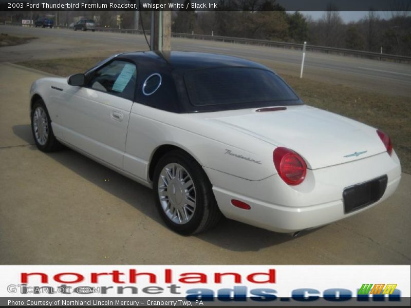 Whisper White / Black Ink 2003 Ford Thunderbird Premium Roadster