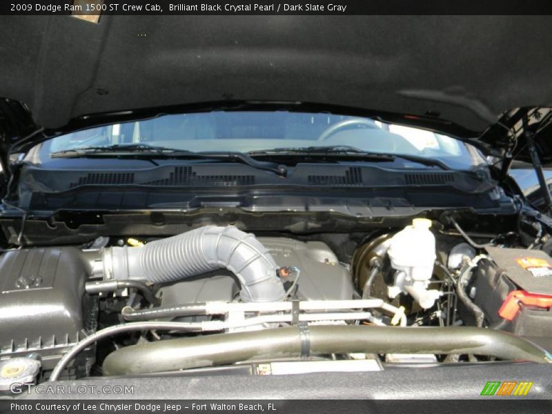 Brilliant Black Crystal Pearl / Dark Slate Gray 2009 Dodge Ram 1500 ST Crew Cab