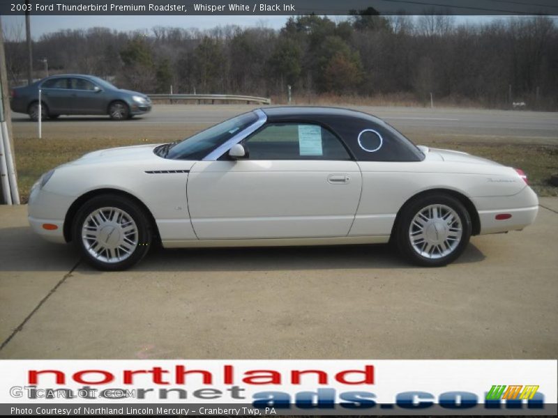 Whisper White / Black Ink 2003 Ford Thunderbird Premium Roadster