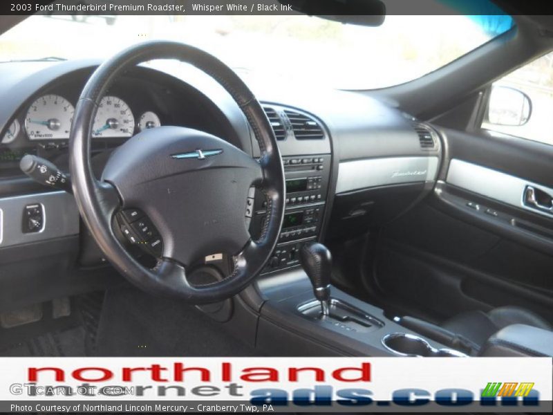 Whisper White / Black Ink 2003 Ford Thunderbird Premium Roadster