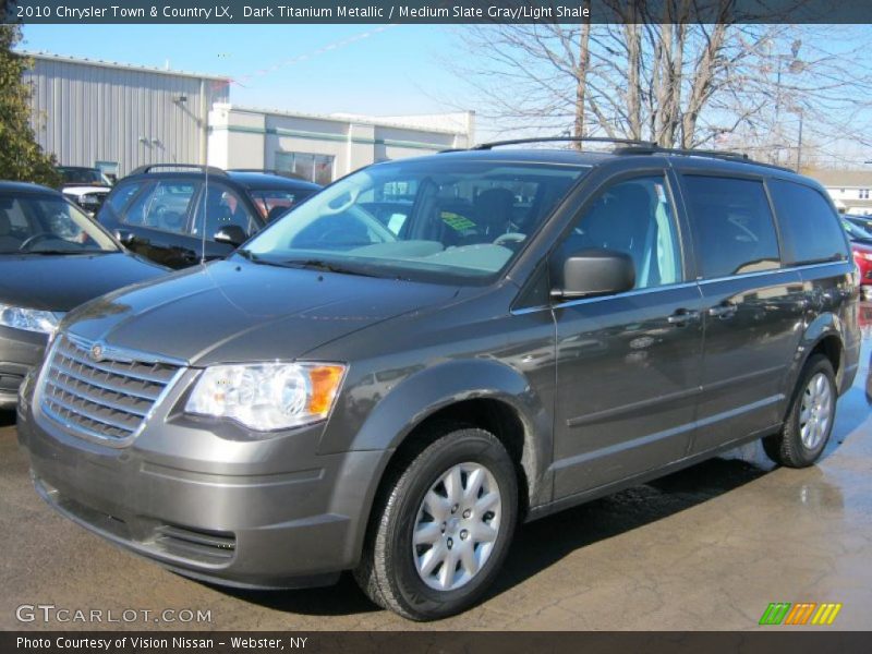 Dark Titanium Metallic / Medium Slate Gray/Light Shale 2010 Chrysler Town & Country LX
