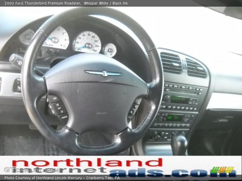 Whisper White / Black Ink 2003 Ford Thunderbird Premium Roadster