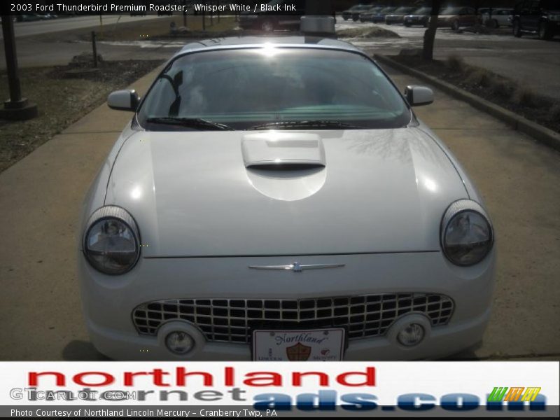 Whisper White / Black Ink 2003 Ford Thunderbird Premium Roadster