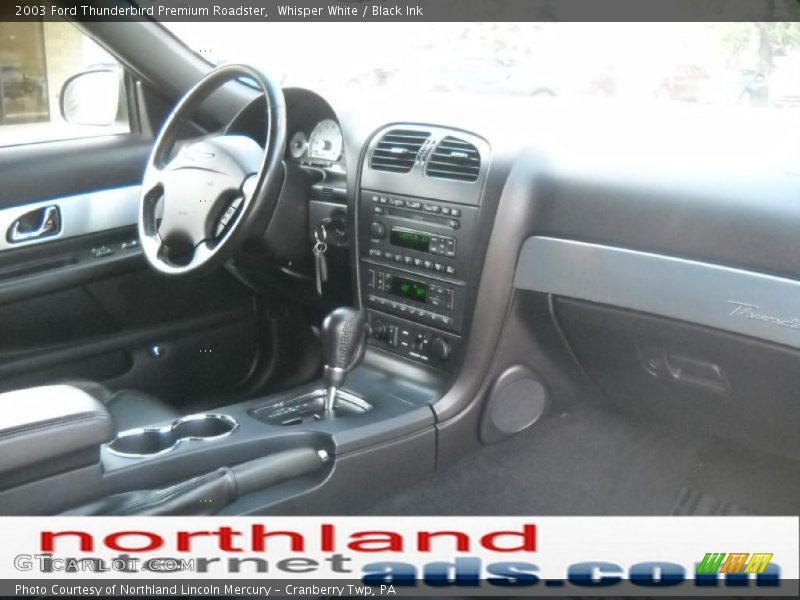 Whisper White / Black Ink 2003 Ford Thunderbird Premium Roadster