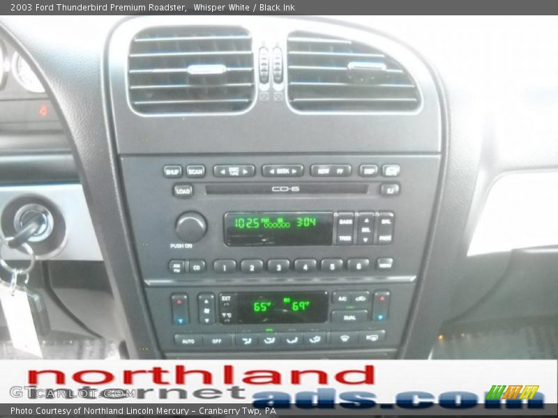 Whisper White / Black Ink 2003 Ford Thunderbird Premium Roadster