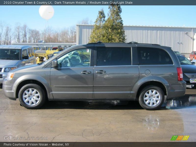 Dark Titanium Metallic / Medium Slate Gray/Light Shale 2010 Chrysler Town & Country LX