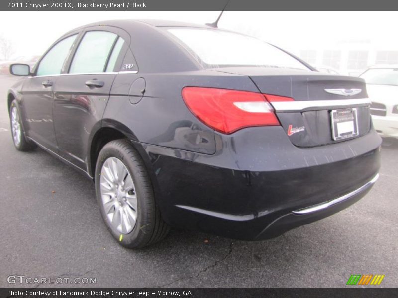 Blackberry Pearl / Black 2011 Chrysler 200 LX