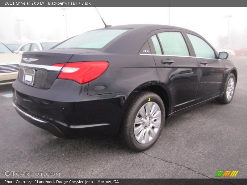 Blackberry Pearl / Black 2011 Chrysler 200 LX
