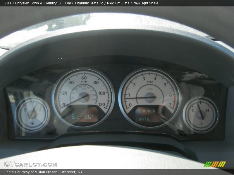 Dark Titanium Metallic / Medium Slate Gray/Light Shale 2010 Chrysler Town & Country LX