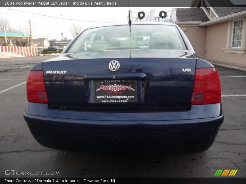 Indigo Blue Pearl / Beige 2001 Volkswagen Passat GLX Sedan